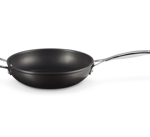 LE CREUSET - Anti-aanbak sauteerpan + handvat in Zwart 30cm 3,72l