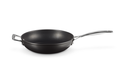 LE CREUSET - Anti-aanbak sauteerpan + handvat in Zwart 30cm 3,72l