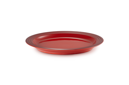 Le Creuset - Aardewerken dinerbord in Kersenrood 27cm