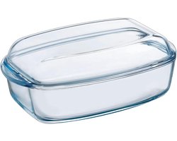 Pyrex - Essentials Schaal Rechthoek met Deksel 6,5l