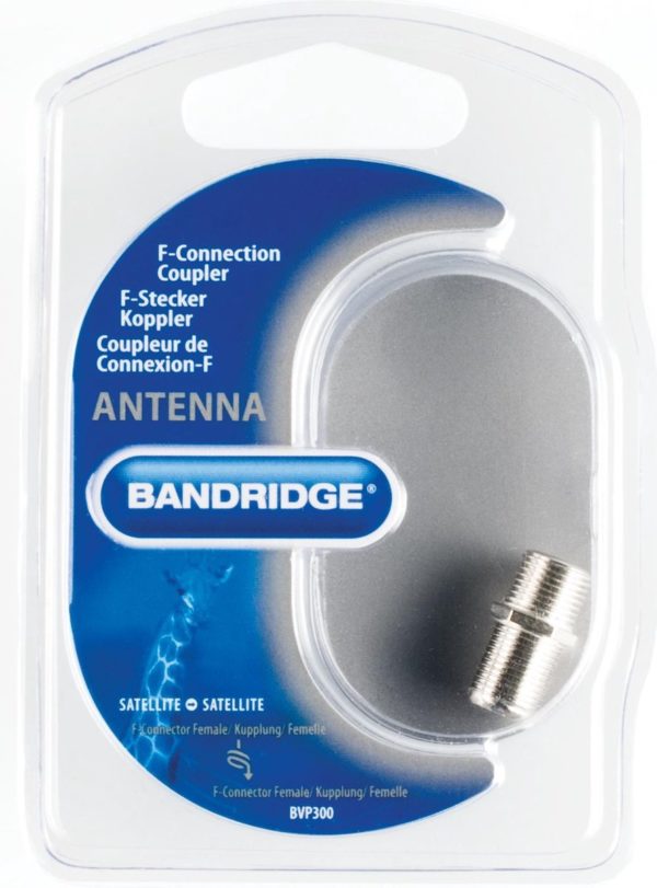 BANDRIDGE - BLUE F-CONNECTOR COUPLE