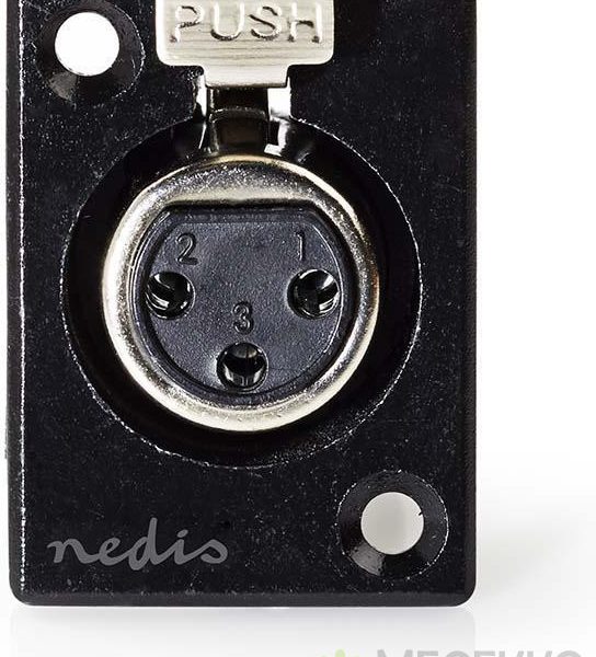 NEDIS - COTP15911BK - Bevestiging voor XLR-behuizing | XLR 3-t - zwart