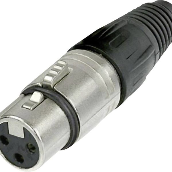Neutrik - NC3FX 3 pins XLR socket - Zwart /Grijs Neutrik - NC3FX 3 pins XLR socket - Zwart /Grijs