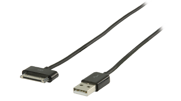 Valueline - Data & Oplaad kabel - 2,00 m - zwart