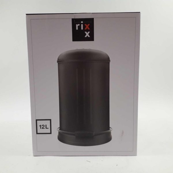 rixx pedaalemmer 12l mat zwart