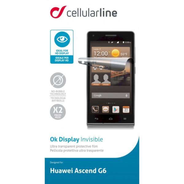 CELLULARLINE - Huawei Ascend G6 3G, screen protector, t CELLULARLINE - Huawei Ascend G6 3G, screen protector, t