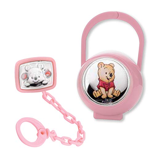 DISNEY - Winnie baby brooch +case pink