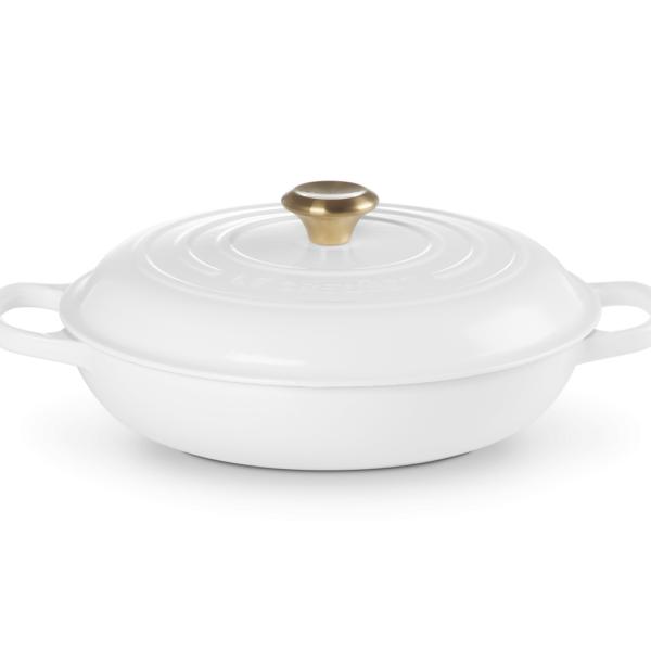 * LE CREUSET - CAMPAGNARD wit rond- 30 cm - 3.5L