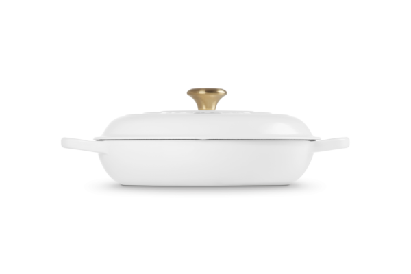 * LE CREUSET - CAMPAGNARD wit rond- 30 cm - 3.5L