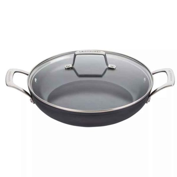 LE CREUSET - Provencaalse sauteuse met glazen deksel 28cm