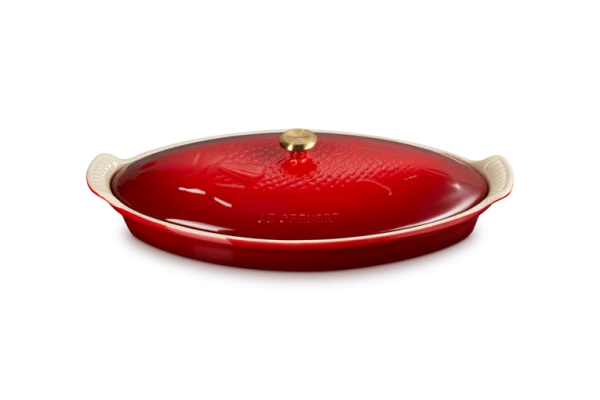 LE CREUSET - ovenschaal vis Kersenrood