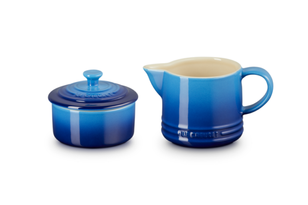 LE CREUSET - Melk- en Suikerset Signature Blue azure