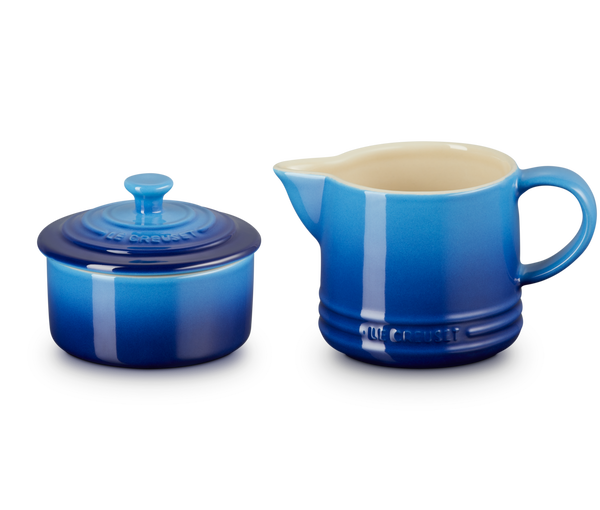 LE CREUSET - Melk- en Suikerset Signature Blue azure