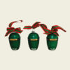 BIG GREEN EGG - SET VAN 3 BIG GREEN EGG MINI KERSTBALLEN