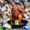BIG GREEN EGG - BEER CAN CHICKEN ROASTER