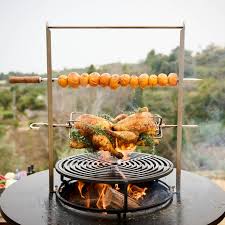 OFYR - Rotisserie Set - draaispit voor OFYR 85 en 100 vuurschalen OFYR - Rotisserie Set - draaispit voor OFYR 85 en 100 vuurschalen