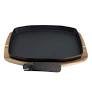 The Bastard Sizzling Plate & Holder Cast Iron 21x28 cm