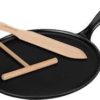 LE CREUSET- Gietijzeren pannenkoekpan in Mat Zwart 27cm