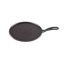 LE CREUSET- Gietijzeren pannenkoekpan in Mat Zwart 27cm LE CREUSET- Gietijzeren pannenkoekpan in Mat Zwart 27cm