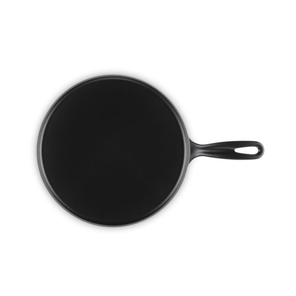 LE CREUSET- Gietijzeren pannenkoekpan in Mat Zwart 27cm LE CREUSET- Gietijzeren pannenkoekpan in Mat Zwart 27cm