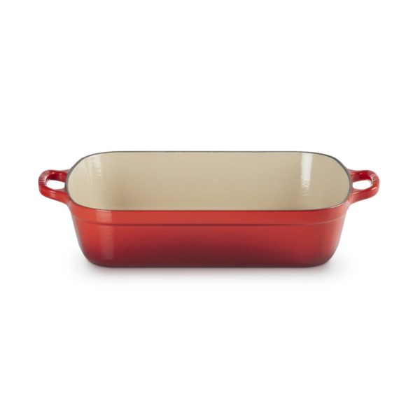 LE CREUSET - Braadslede in Geëmailleerd Gietijzer KERSENROOD 33 cm / 4.9L LE CREUSET - Braadslede in Geëmailleerd Gietijzer KERSENROOD 33 cm / 4.9L