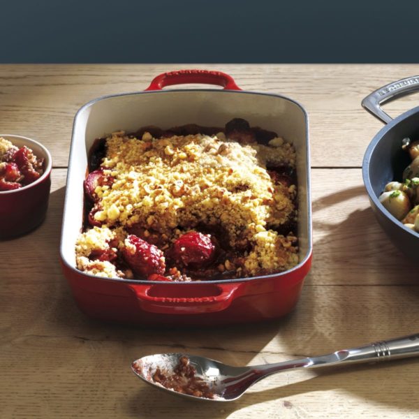 LE CREUSET - Braadslede in Geëmailleerd Gietijzer KERSENROOD 33 cm / 4.9L LE CREUSET - Braadslede in Geëmailleerd Gietijzer KERSENROOD 33 cm / 4.9L