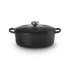 LE CREUSET - Stoofpan Ovaal met Zwart Interieur in Geëmailleerd Gietijzer