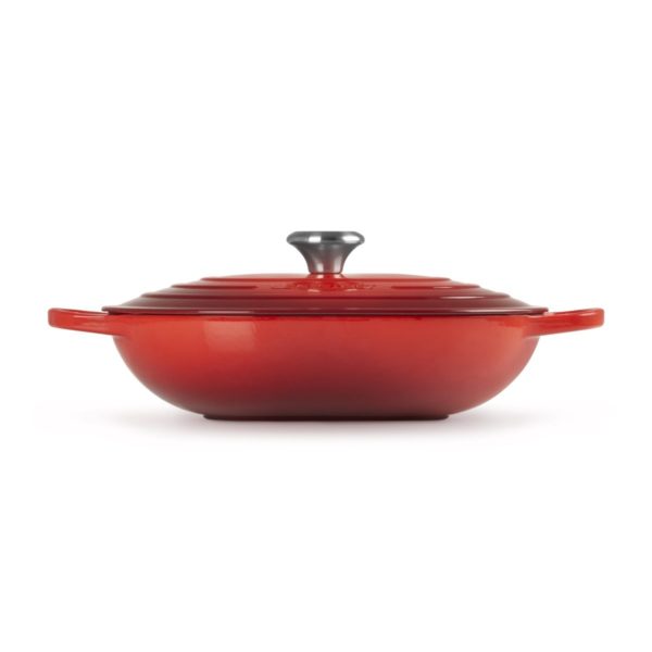 Le Creuset * OBLONG BRAAD STOOFPAN 31cm CERISE