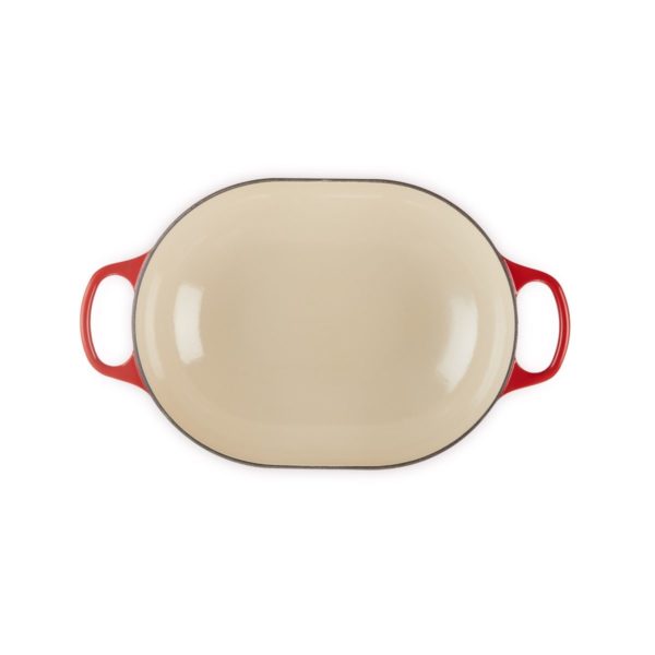 Le Creuset * OBLONG BRAAD STOOFPAN 31cm CERISE