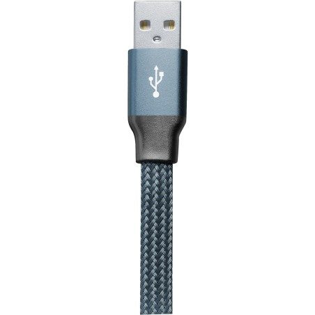 Cellularline Usb kabel, usb-a to usb-c yoyo, blauw