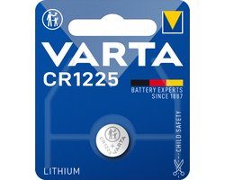 Varta CR1225 Lithium knoopcel-batterij / 1 stuk Varta CR1225 Lithium knoopcel-batterij / 1 stuk