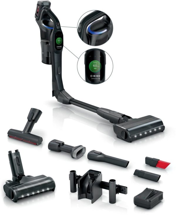 BOSCH - Oplaadbare steelstofzuiger, Unlimited 10, Zwart