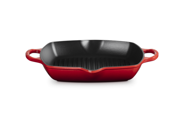 Le Creuset Gietijzeren Hoge Grillpan 30x30cm - Cerise Kersenrood Le Creuset Gietijzeren Hoge Grillpan 30x30cm - Cerise Kersenrood