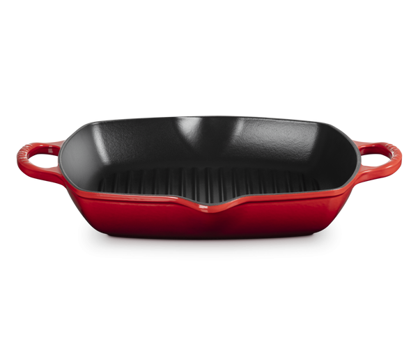 Le Creuset Gietijzeren Hoge Grillpan 30x30cm - Cerise Kersenrood