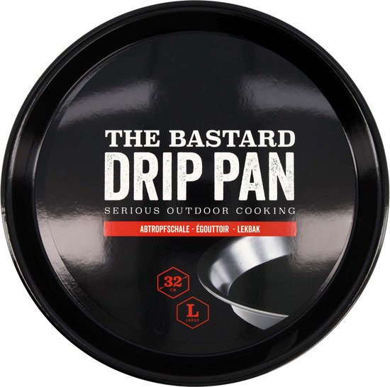 THE BASTARD - Drip Pan Medium - 28 cm rond THE BASTARD - Drip Pan Medium - 28 cm rond