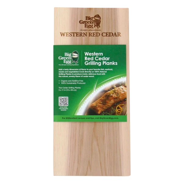 BIG GREEN EGG - Western Red Cedar - Rookplankje BIG GREEN EGG - Western Red Cedar - Rookplankje