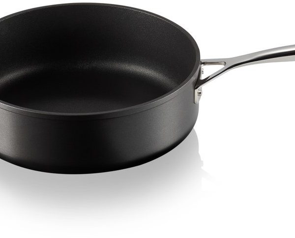 LE CREUSET - Anti-aanbak Sauteerpan met Rechte Wand + Handvat in Zwart 28cm 5,4l LE CREUSET - Anti-aanbak Sauteerpan met Rechte Wand + Handvat in Zwart 28cm 5,4l