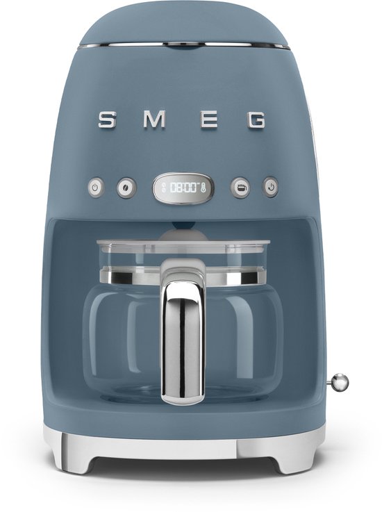 Smeg koffiezet storm blue mat DCF02SBMEU