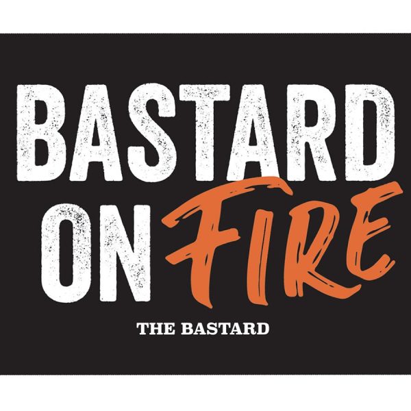 THE BASTARD - Man Cave Plate 'Bastard on fire'