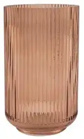 POINT VIRGULE - vaas uit glas mokka Ø 12.5cm H 22.7cm