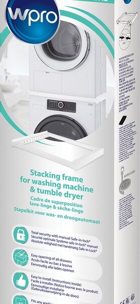 WPRO UNIVERSELE TUSSENKADER WASMACHINE / DROGER ZONDER LA