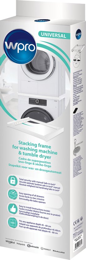 WPRO UNIVERSELE TUSSENKADER WASMACHINE / DROGER ZONDER LA